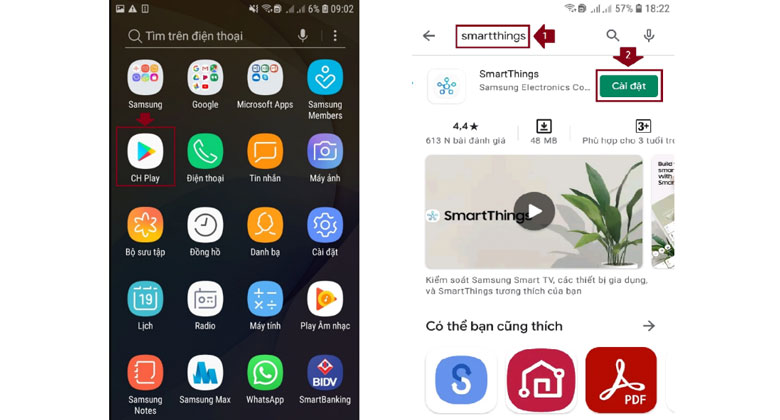SmartThings: Cách cài đặt