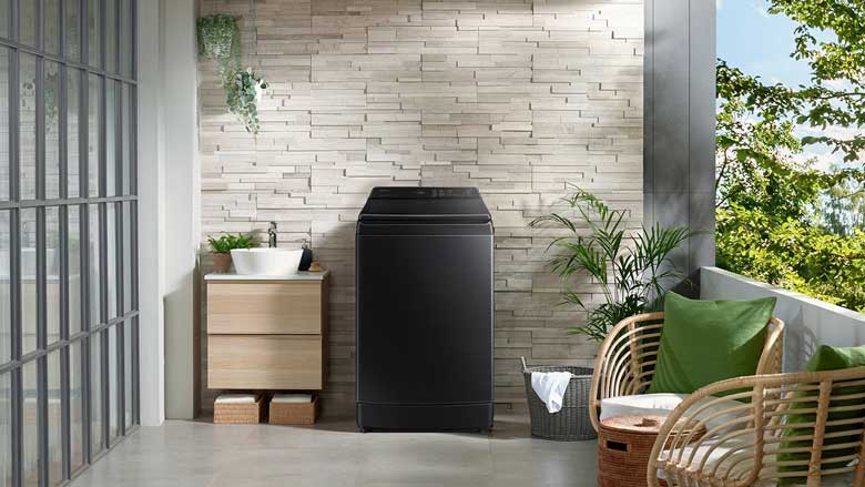 Máy giặt có tiện ích SmartThings: Máy giặt Samsung Inverter 17kg WA17CG6886BVSV