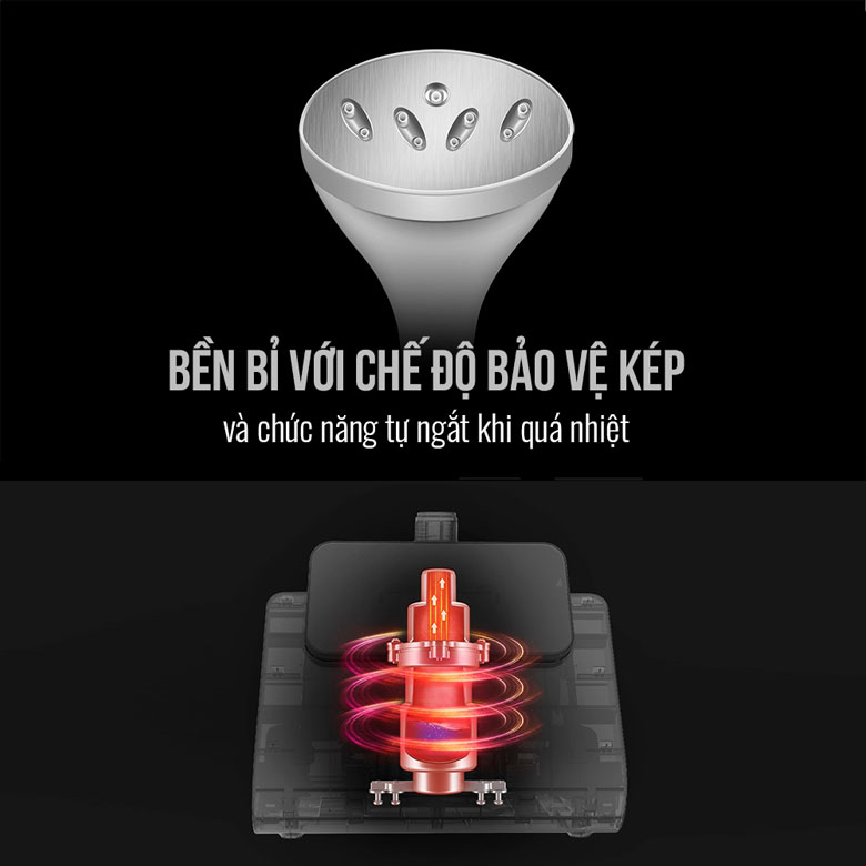 Bàn là hơi nước đứng Elmich GSE-3953 - Chế độ bảo vệ kép