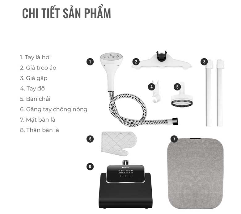 Bàn là hơi nước đứng Elmich GSE-3953