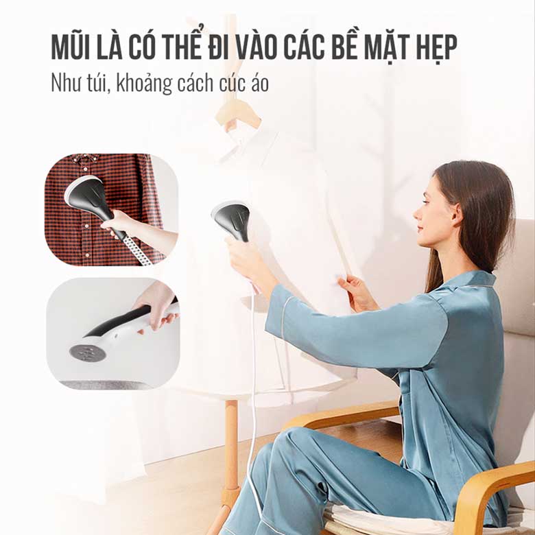 Bàn là hơi nước đứng Elmich GSE-3953 - Mùi là có thể đi vào các bề mặt hẹp