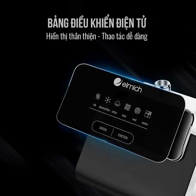 Bàn là hơi nước đứng Elmich GSE-3953 - Bảng điều khiển điện tử
