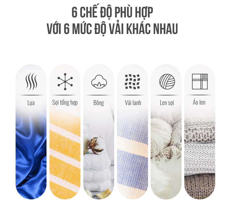 Bàn là hơi nước đứng Elmich GSE-3953 - 6 chế độ là