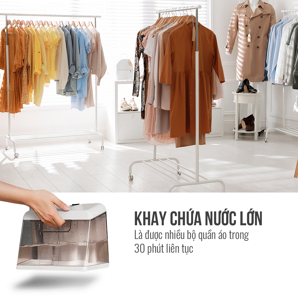 Bàn là hơi nước đứng Elmich GSE-3953 - Là ủi liên tục 30 phút không cần thêm nước