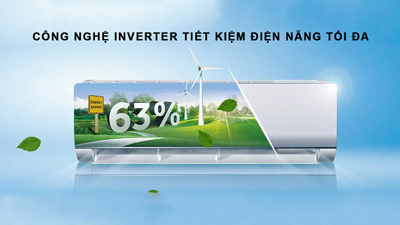 Công nghệ Inverter - Điều hòa Aqua 1 chiều Inverter 9.200 BTU AQA-KRV10TK
