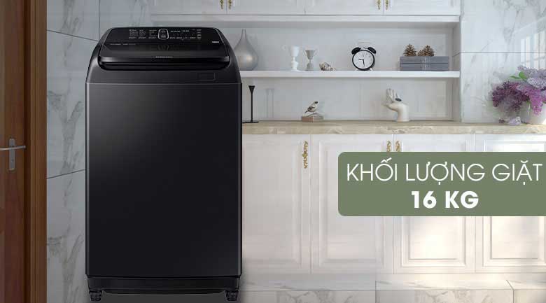 Máy giặt Samsung có Magic Filter: Samsung Inverter 16kg WA16R6380BV/SV lồng đứng