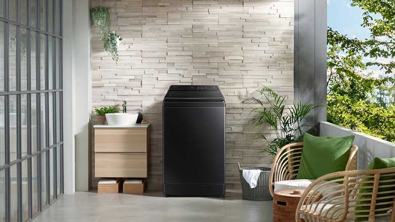 Máy giặt Samsung có Magic Filter: Samsung Inverter 17kg WA17CG6886BVSV lồng đứng