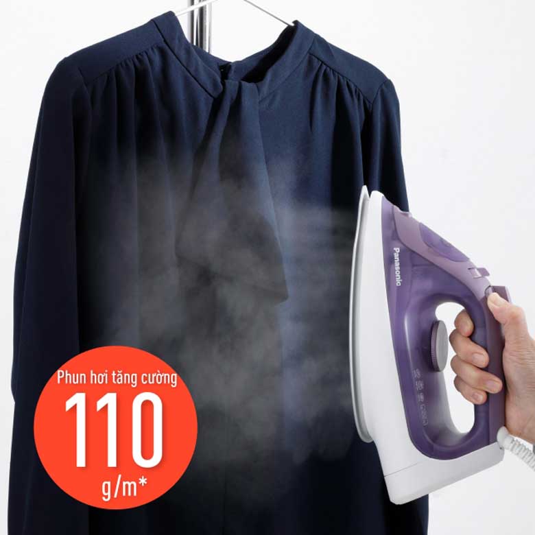 Bàn là hơi nước Panasonic NI-S630VRA 2400W - Phun hơi tăng cường