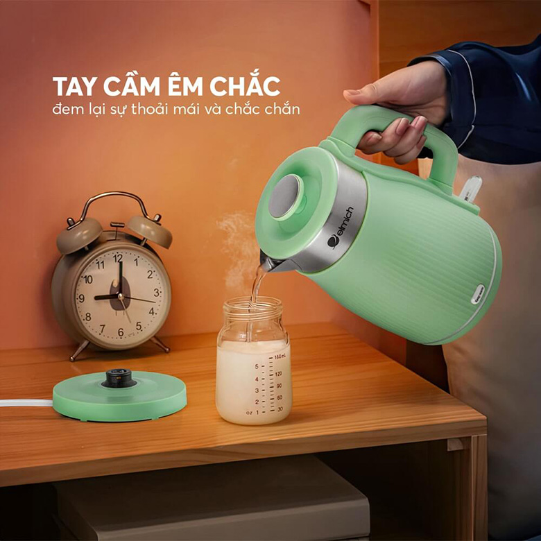 Tay cầm êm chắc - Ấm siêu tốc Elmich 1.8 lít KEE-8457MG