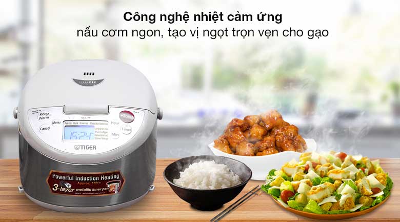 Nồi cơm điện Tiger JKW-A10W 1 lít - Công nghệ nhiệt cảm ứng