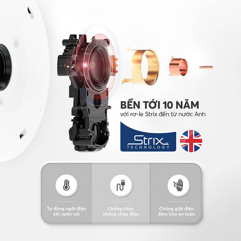 Tự ngắt khi sôi - Ấm siêu tốc Elmich 1.7 lít KEE-1774G