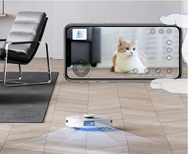 Robot hút bụi lau nhà Ecovacs Deebot T10 OMNI giao tiếp thời gian thực