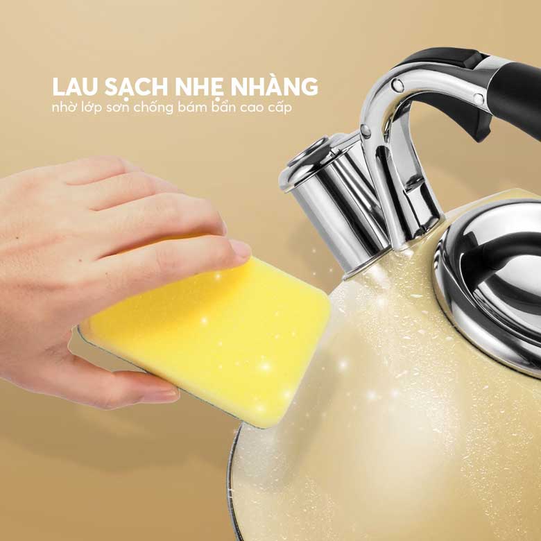 Ấm đun nước inox cao cấp Elmich EL8281 2.5 lít - Vệ sinh dễ dàng