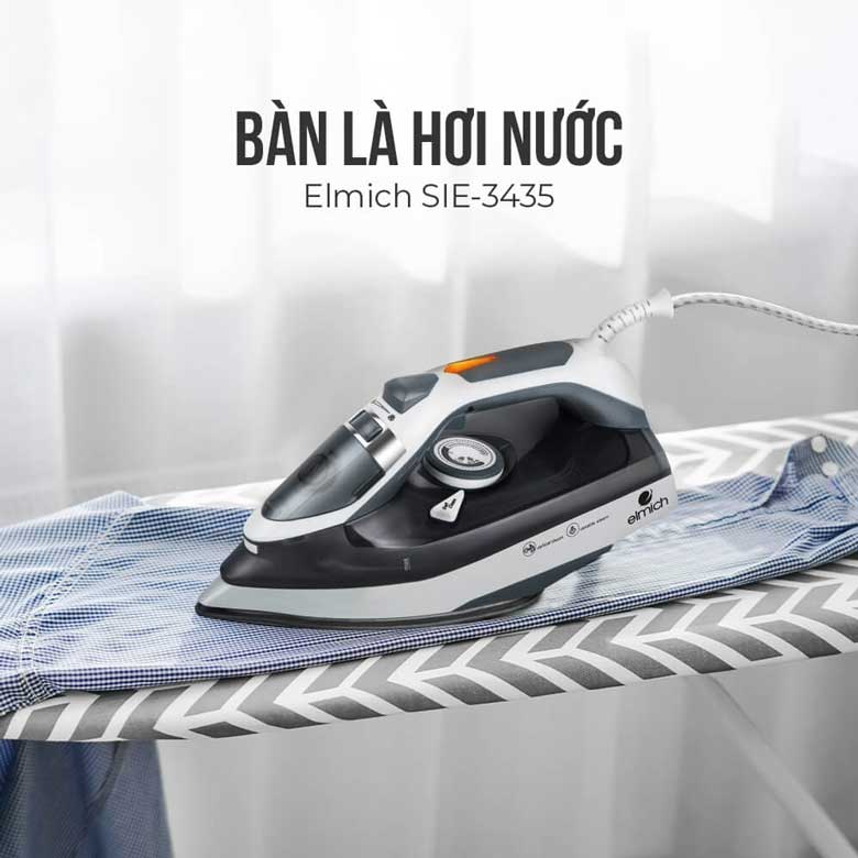 Bàn là hơi nước Elmich SIE-3435 2400W - Thiết kế hiện đại