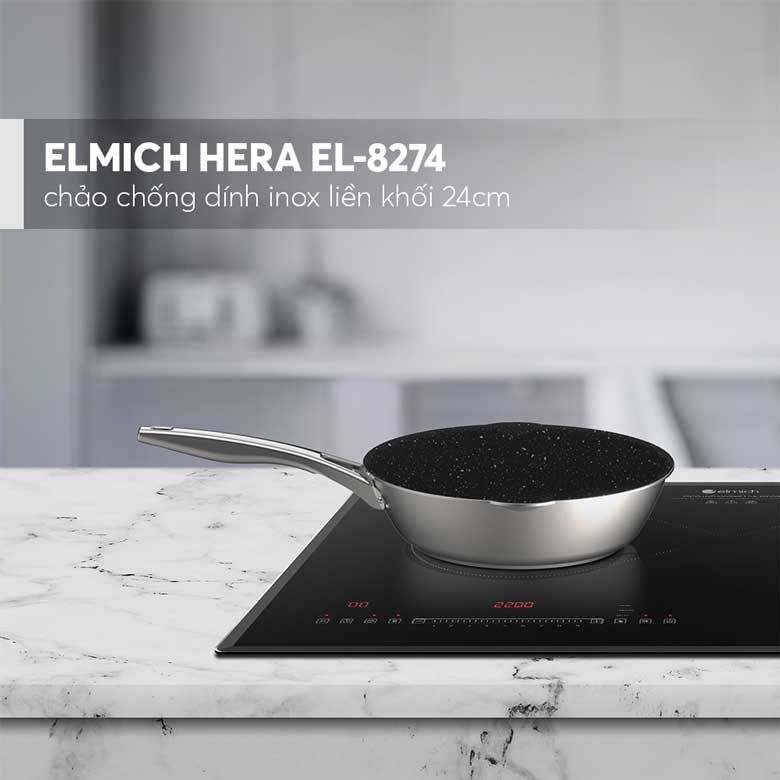 Chảo chống dính inox liền khối Elmich Hera EL-8274 - Thiết kế sang trọng