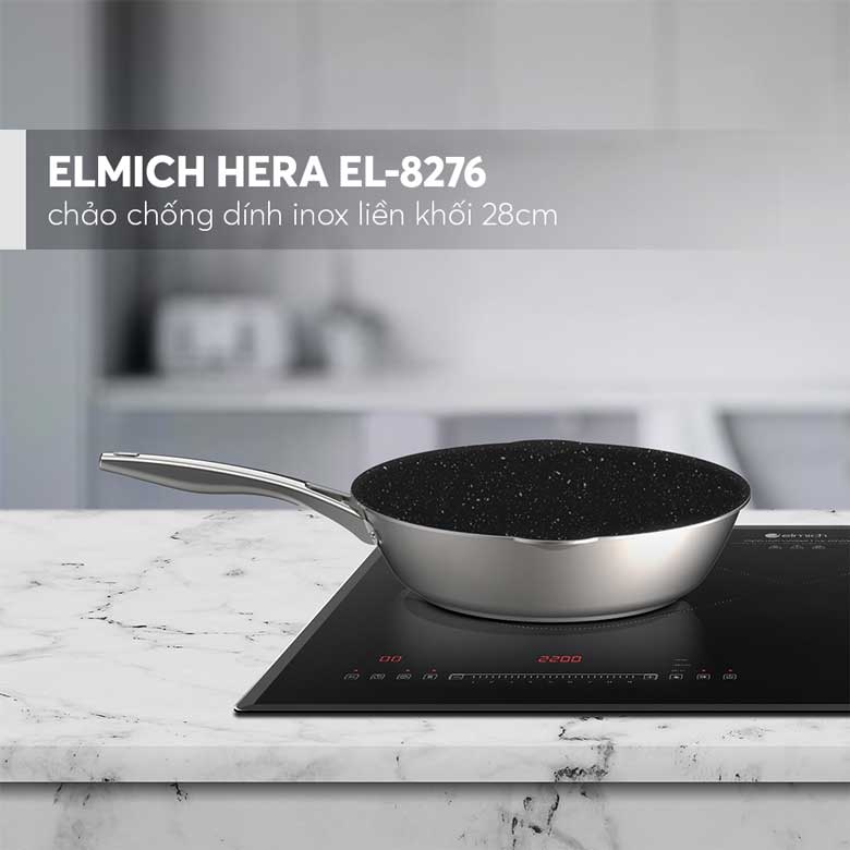 Chảo chống dính inox liền khối Elmich Hera EL-8276 - Thiết kế sang trọng