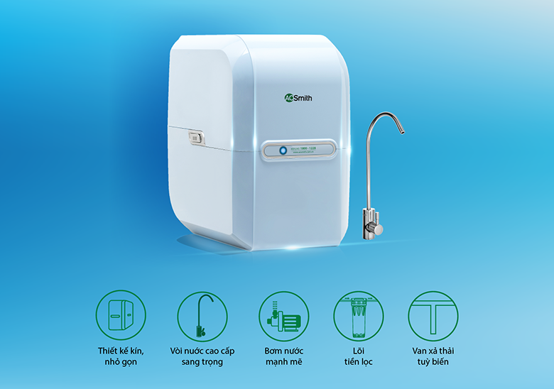 Máy lọc nước đặt bàn A.O Smith M2 thông tin sản phẩm máy lọc nước âm tủ bếp loại nào tốt?