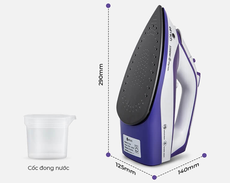 Bàn là hơi nước Elmich SIE-3434