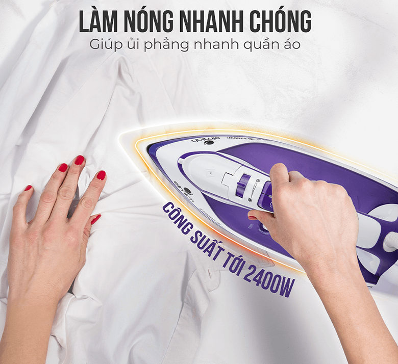 Bàn là hơi nước Elmich SIE-3434 công suất 2400w