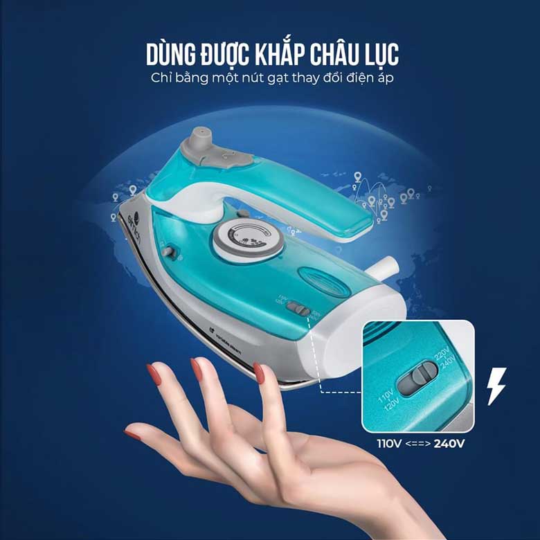 Bàn là hơi nước Elmich SIE-3438 - Thay đổi điện áp
