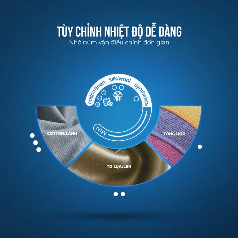 Bàn là hơi nước Elmich SIE-3438 - Tùy chỉnh linh hoạt 3 mức nhiệt