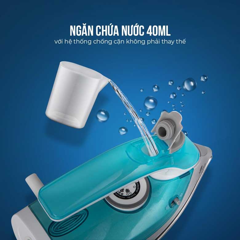 Bàn là hơi nước Elmich SIE-3438 - Ngăn chứa nước chống cặn