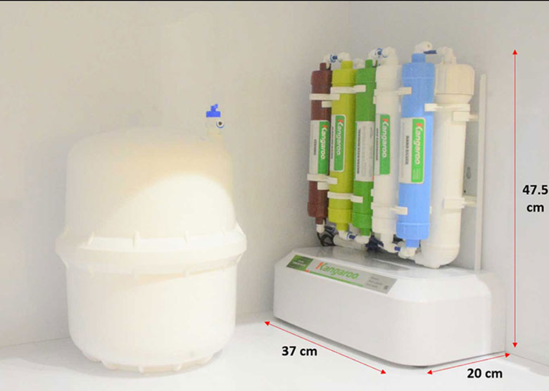 Máy lọc nước 9 lõi Kangaroo để gầm KGRP88