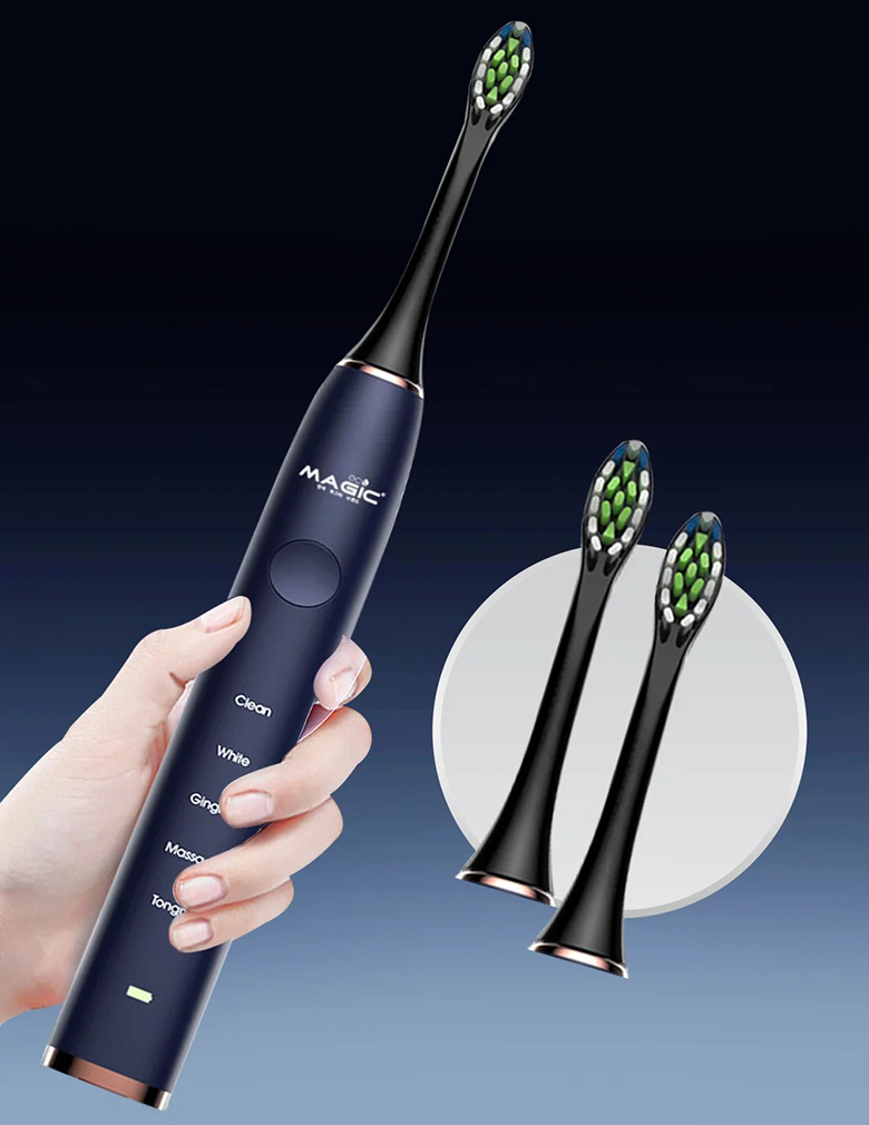 Bàn chải điện Magic Pro 50 xanh navy điều khiển nhạy