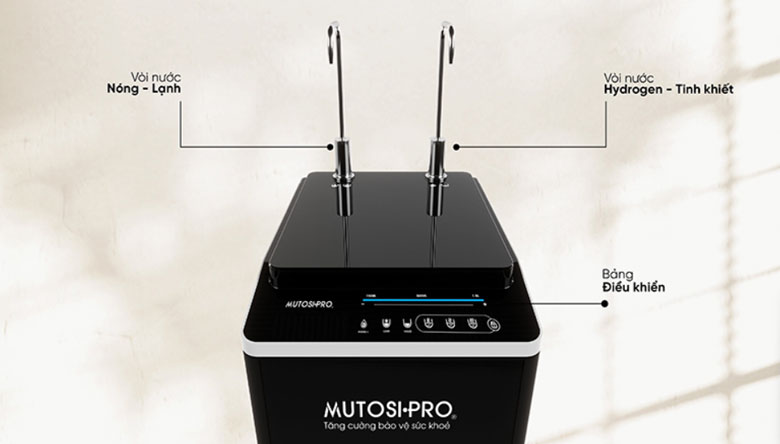Máy lọc nước Mutosi 8 lõi Hydrogen Pro Plus Ion Kiềm MP-F081-HC4H5