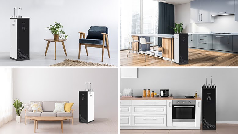 Máy lọc nước 11 lõi nóng lạnh Karofi KAD-D66:Thiết kế