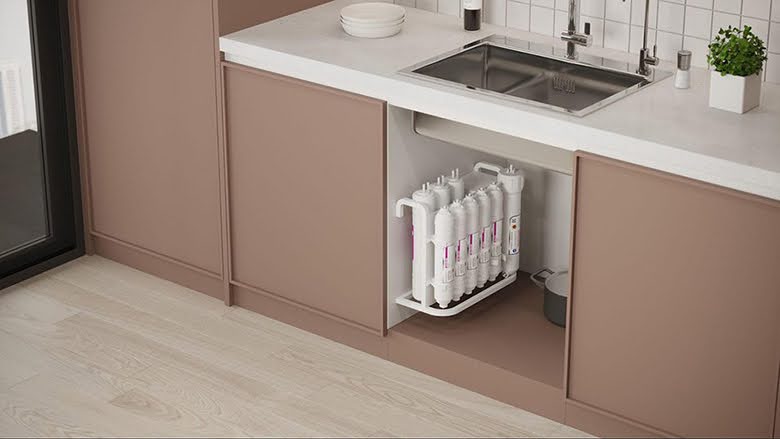 Máy lọc nước 11 lõi RO Mutosi MP-1101 11 lõi: Thiết kế