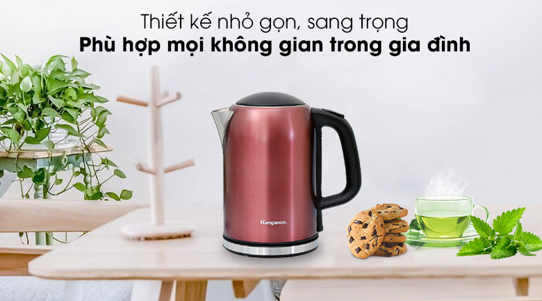 Thiết kế đẹp - Ấm siêu tốc Kangaroo 1.7 lít KG17K2
