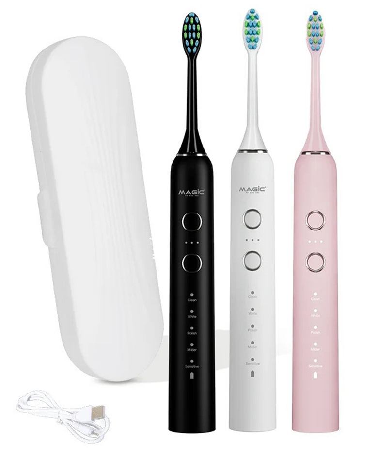 Bàn chải điện Magic B-22 đen sạc USB