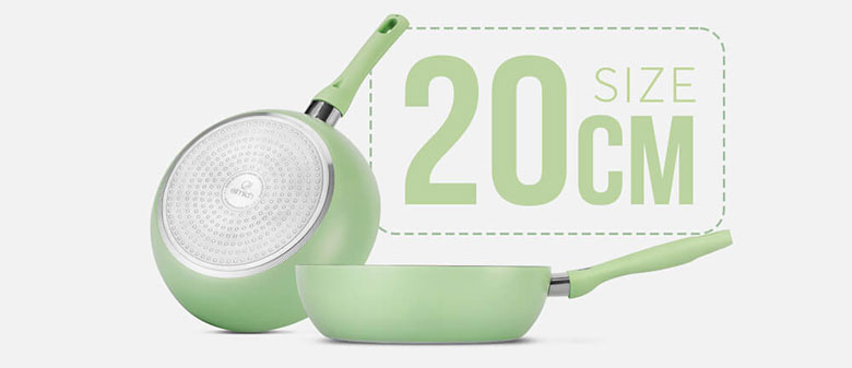 Chảo chống dính siêu bền Elmich EL-5942GY20 20cm