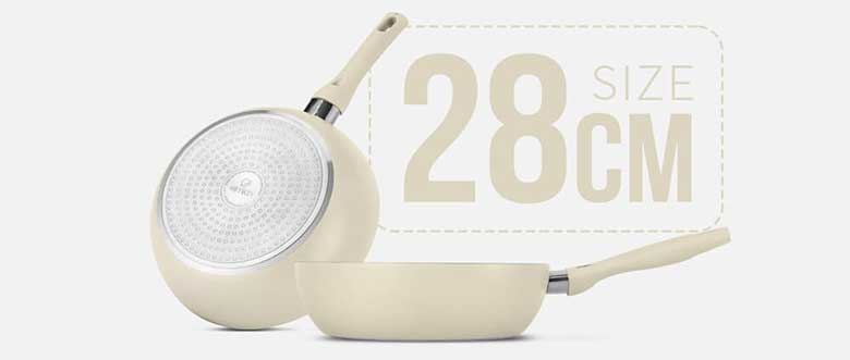 Chảo chống dính siêu bền Elmich EL-5942BE28 28cm