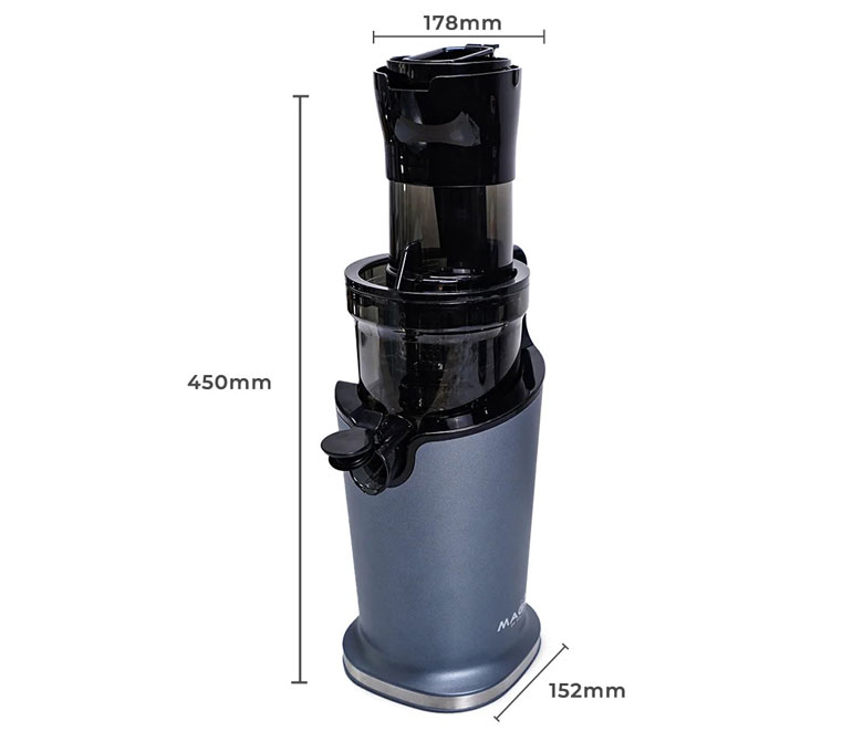 Máy ép chậm Magic Eco AC-133 - Kích thước thực tế