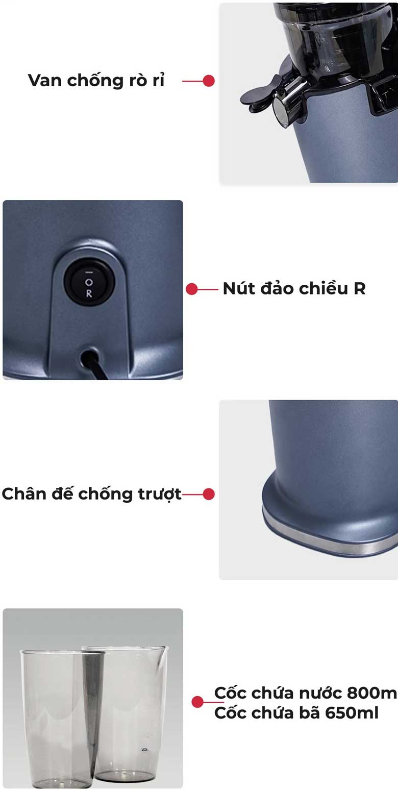 Máy ép chậm Magic Eco AC-133 - Nhiều tính năng thông minh