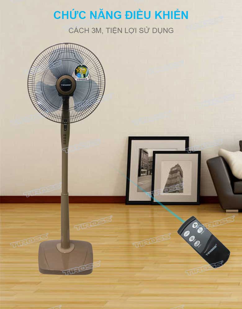 Quạt cây Tiross TS9184 có điều khiển từ xa tiện lợi