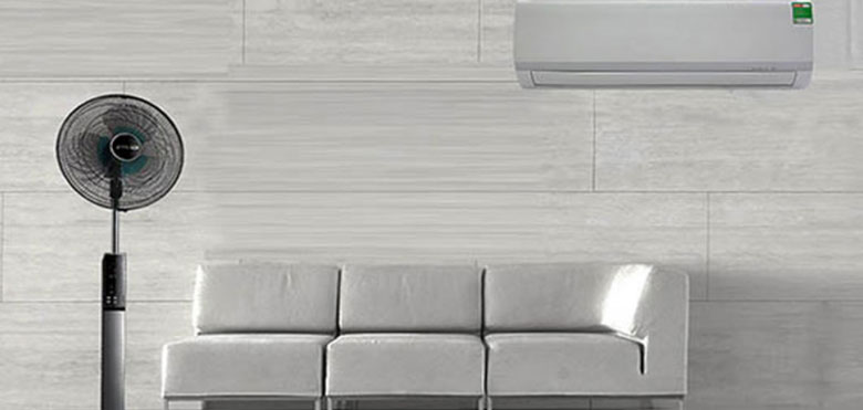 Để điều hoà 30 độ có tốn điện không: Sử dụng thêm máy quạt