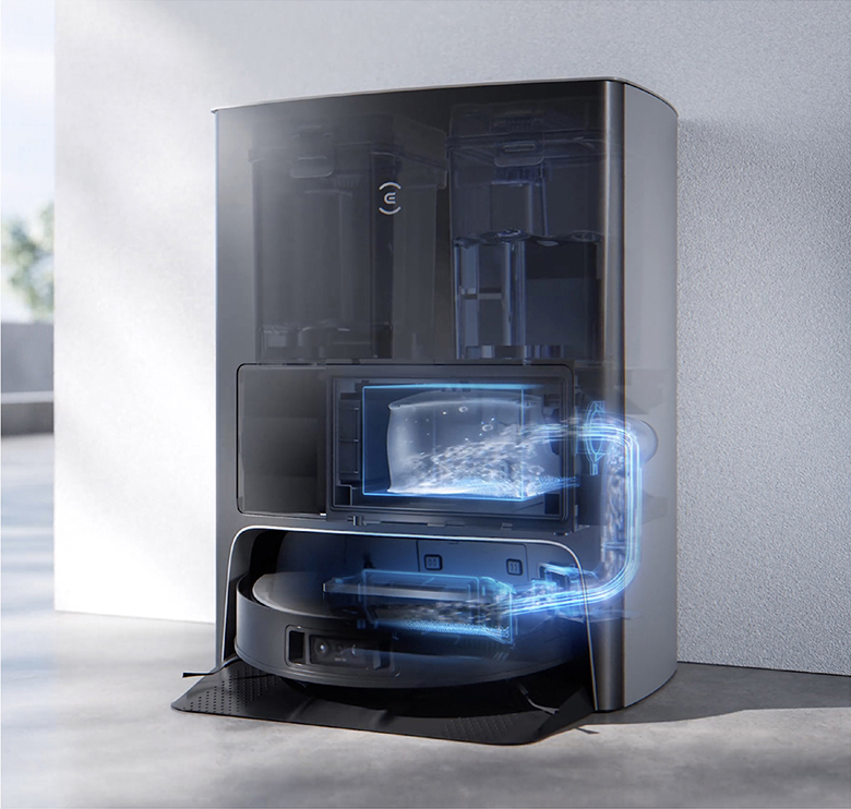 Robot hút bụi lau nhà Ecovacs Deebot X1 OMNI trạm hút rác