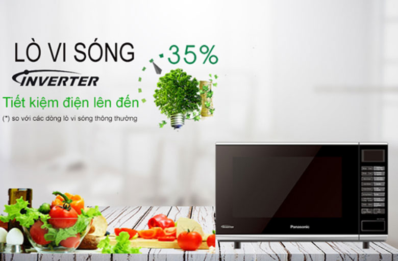 Lò vi sóng Panasonic Inverter 27L: Ưu điểm