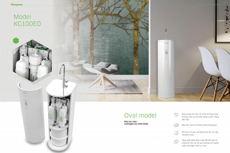 Máy lọc nước Kangaroo giá bao nhiêu - Kangaroo Hydrogen ion kiềm KG100EO 7 lõi