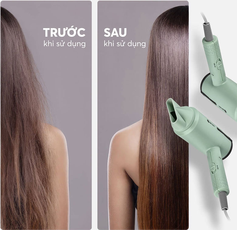 Máy sấy tóc Elmich HDE 1823PG - Giảm khô xơ