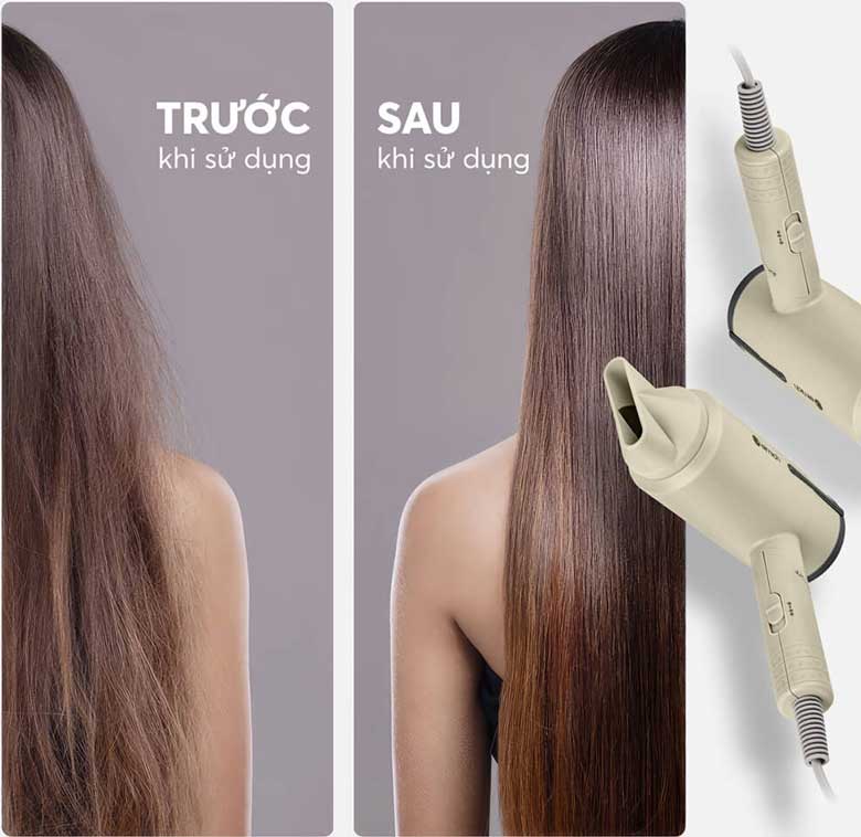 Máy sấy tóc Elmich HDE 1823AW - Giảm khô xơ