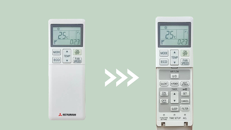 Điều hòa Mitsubishi không nhận điều khiển 2