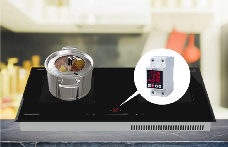 Lỗi E2 bếp hồng ngoại Sunhouse 2