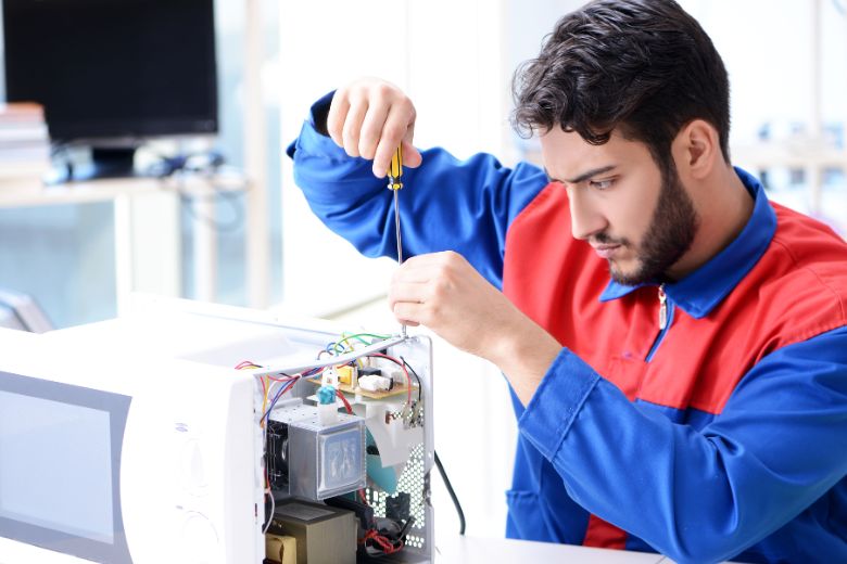 lò vi sóng bị đánh lửa trong lò-5