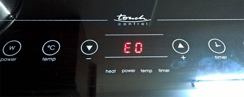 bếp hồng ngoại báo lỗi E0