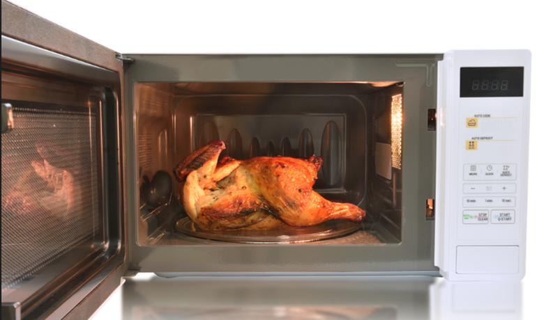 Nhiệt độ lò vi sóng trung bình cao nướng gà