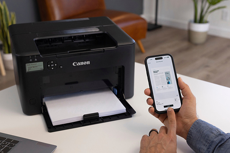 Máy in laser Canon LBP122dw - Kết nối mạng Lan/Wifi tiện lợi để in ấn